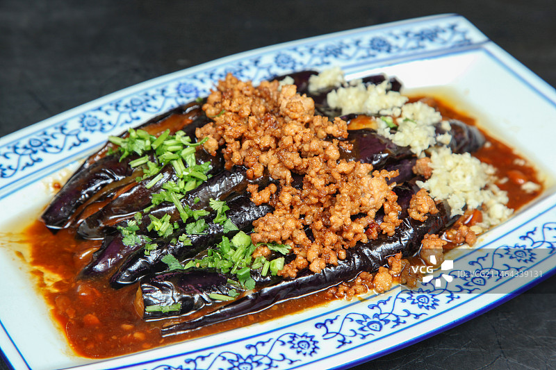 中餐美食-肉丝扒茄子图片素材
