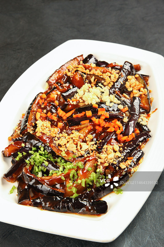 中餐美食-肉丝扒茄子图片素材