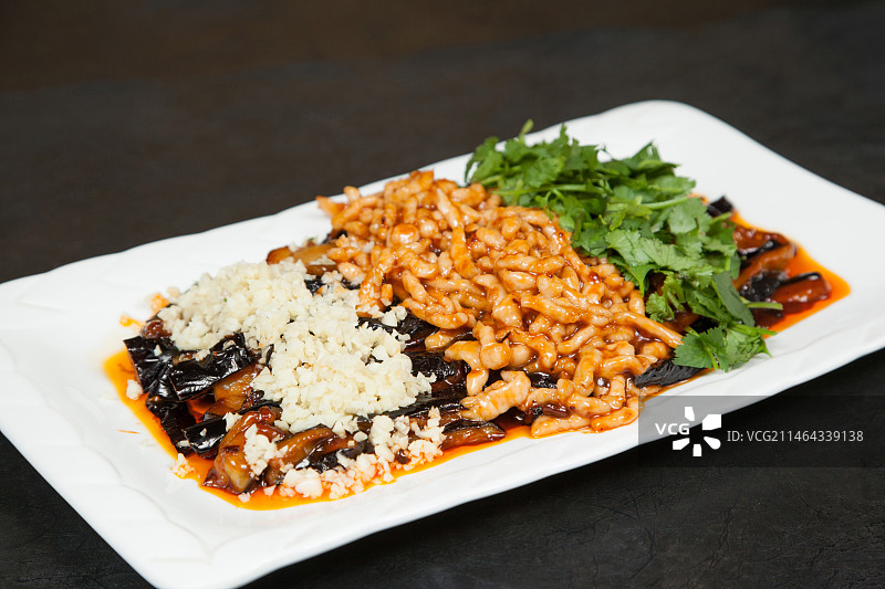 中餐美食-肉丝扒茄子图片素材