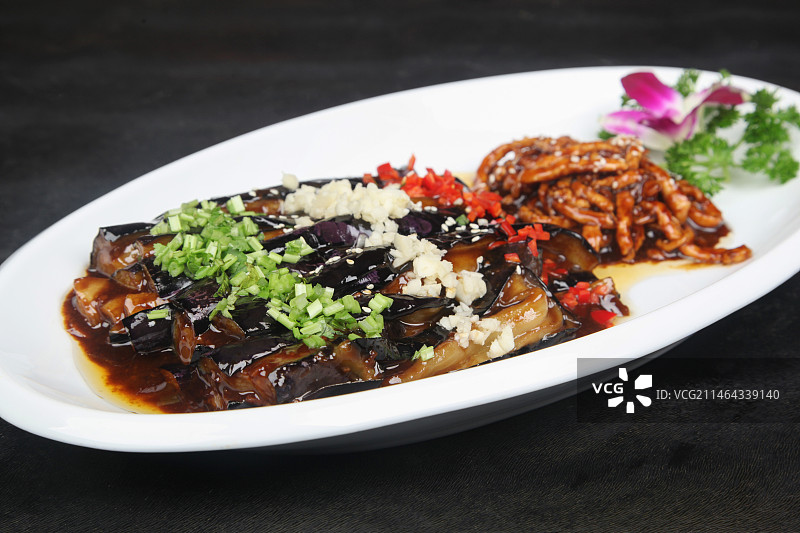 中餐美食-肉丝扒茄子图片素材