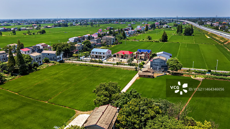 湖南岳阳市湘阴县新泉镇田园 风光图片素材