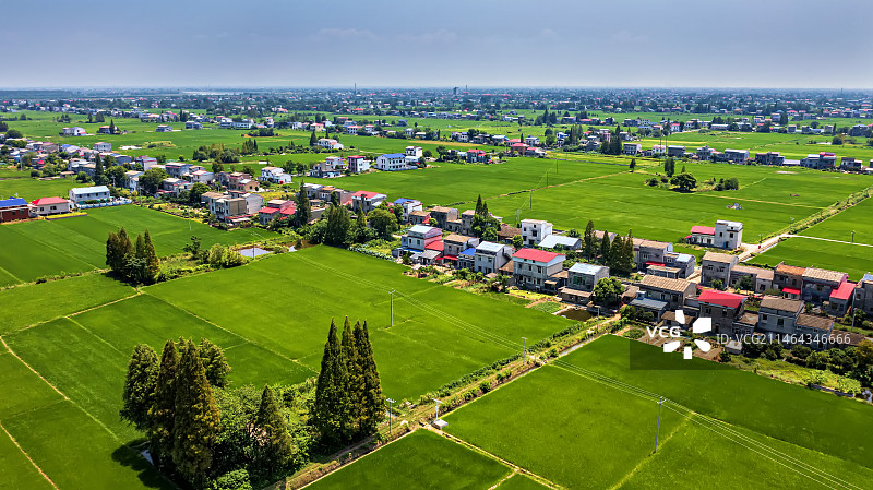 湖南岳阳市湘阴县新泉镇田园 风光图片素材