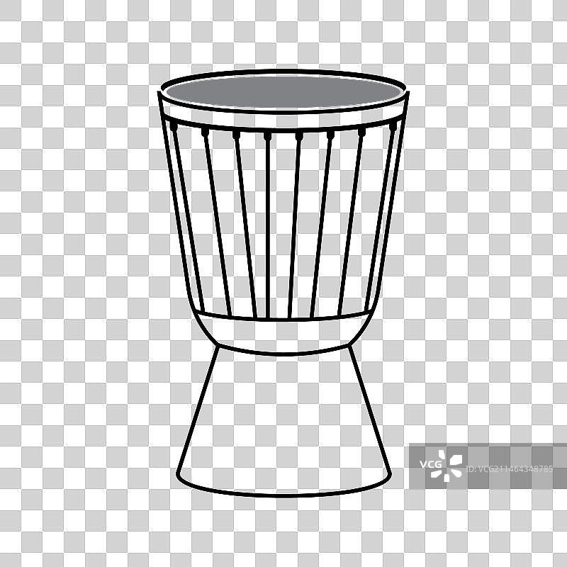 铃鼓图标或巴西传统音乐图片素材