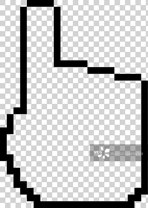 鼠标光标像素图标网页点击符号图片素材