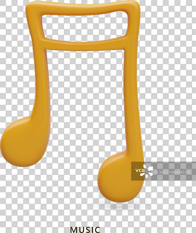 金色十六分音符音乐写实图像图片素材