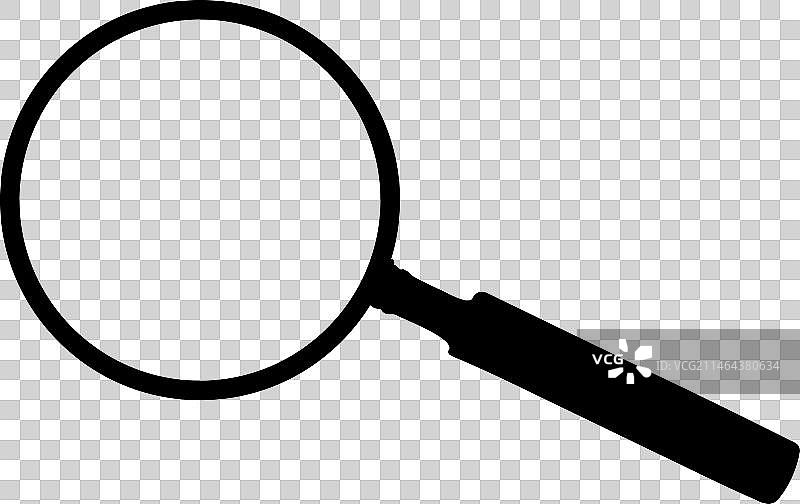 放大镜轮廓艺术图片素材