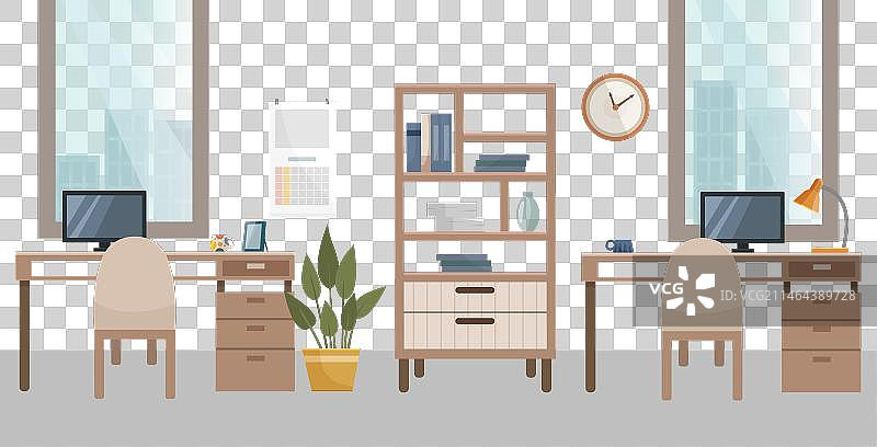现代办公室室内设计工作场所图片素材