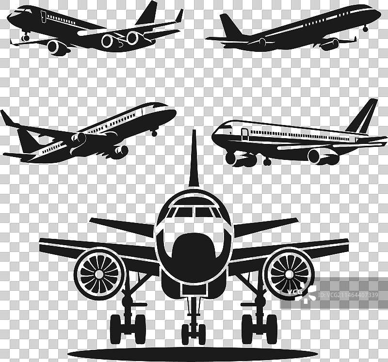 喷气式飞机外形合集图片素材