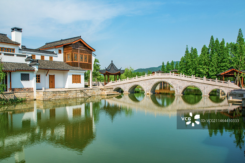 杭州 萧山 湘湖 水街 湘湖越界 湘湖水街 仿古商业街区 萧绍风格建筑 传统中式建筑 陈家埠水街图片素材