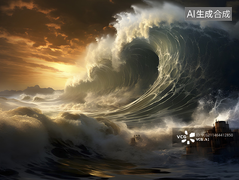 【AI数字艺术】厄尔尼诺现象图片素材