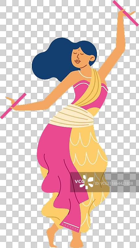 九夜节舞蹈女孩图片素材