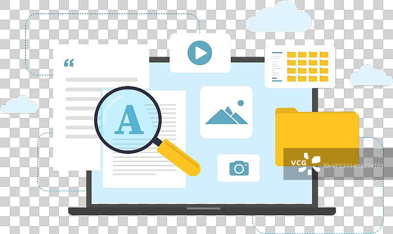 文件管理概念：FTP或云软件图片素材