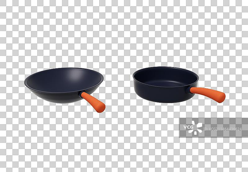 元素厨房用具碗3D渲染图片素材
