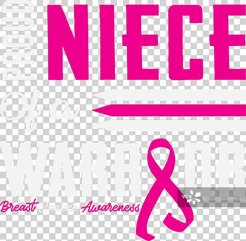 以身患乳腺癌的战士为荣的侄女图片素材