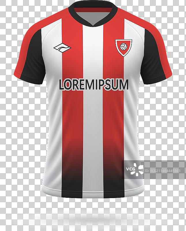 3D逼真足球服模板图片素材