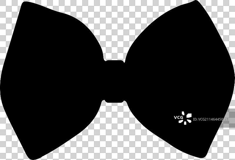 领结剪影艺术图片素材