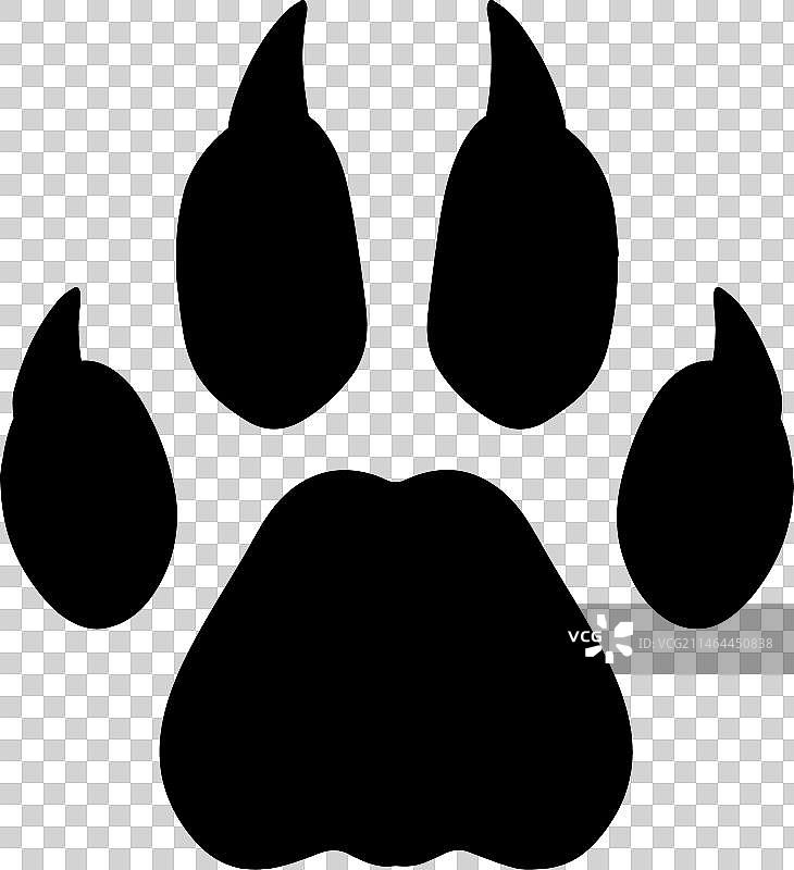 猎豹爪子剪影艺术图片素材
