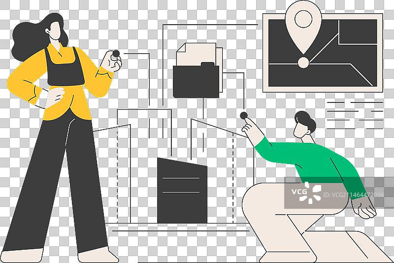 建筑信息模型抽象概念图片素材