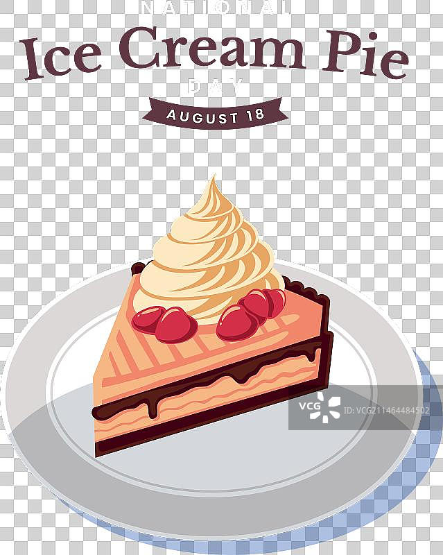 巧克力草莓分层冰淇淋派图片素材