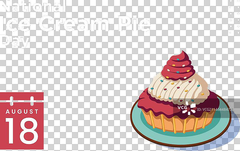 巧克力香草冰淇淋派图片素材