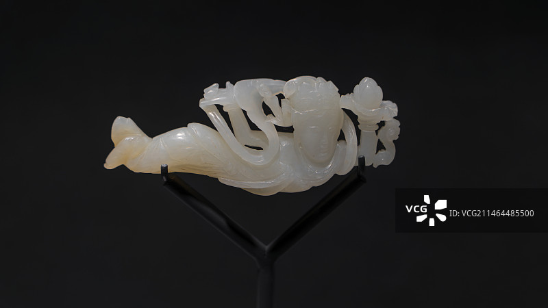 宋代白玉飞天图片素材