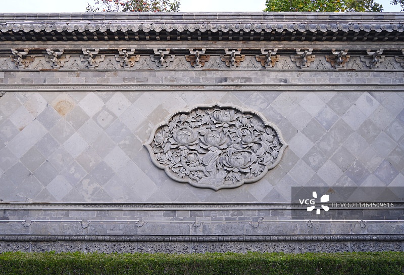 青州古城偶园照壁图片素材