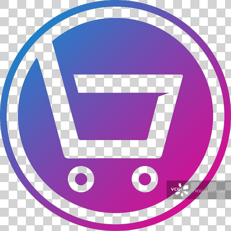 购物车彩色Logo设计手推车Logo图片素材