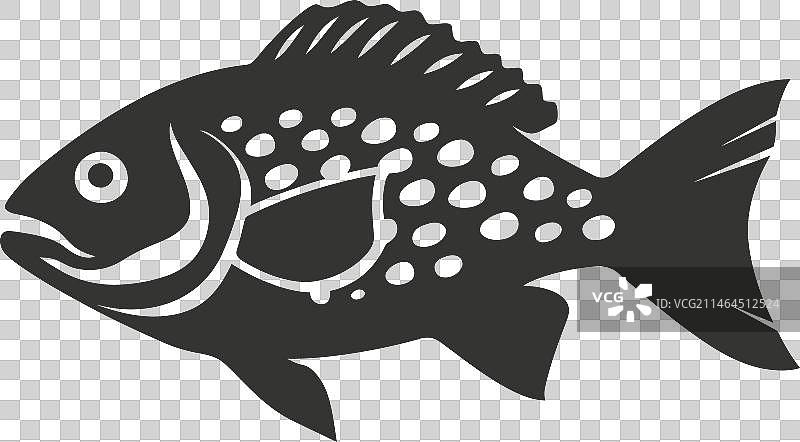 石斑鱼图标图片素材