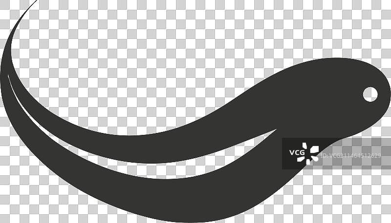 丝带鳗鱼图标图片素材