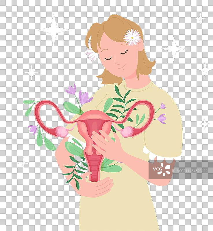 呵护女性生殖系统健康图片素材