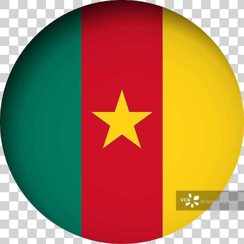 喀麦隆圆形旗帜图片素材