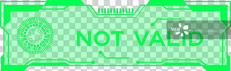 绿色的未来主义hud横幅图片素材