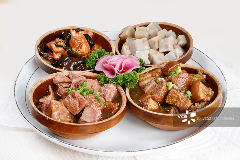 中餐美食-蒸四碗图片素材