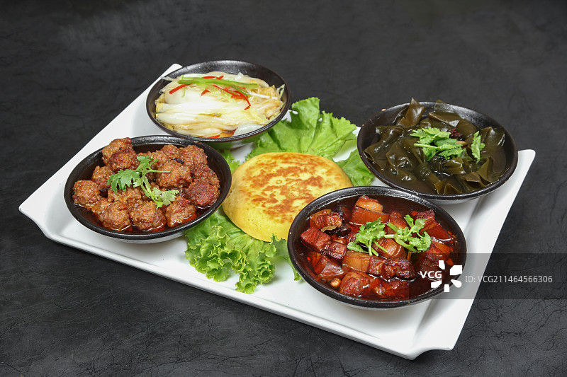 中餐美食-蒸四碗图片素材