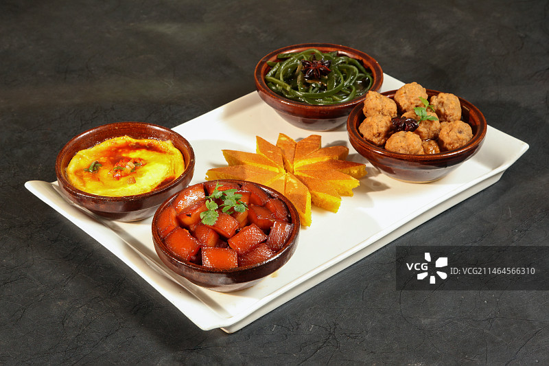 中餐美食-蒸四碗图片素材