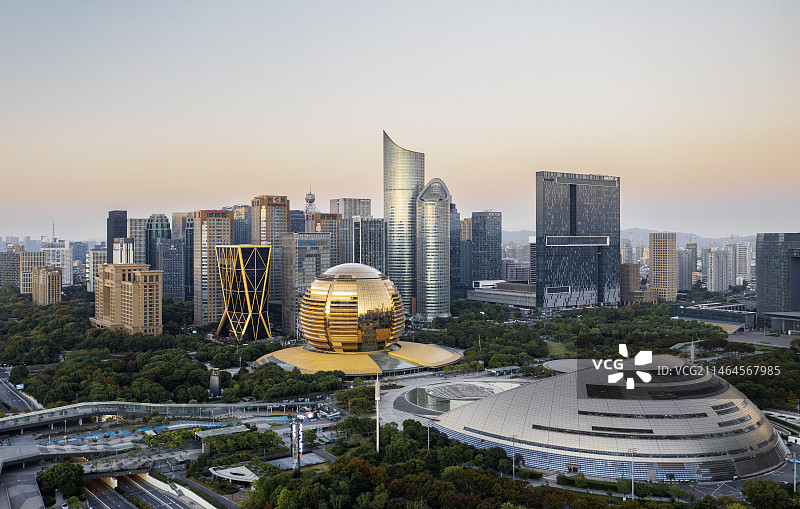 杭州钱江新城CBD建筑图片素材