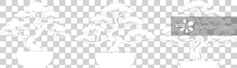 盆景图案图片素材