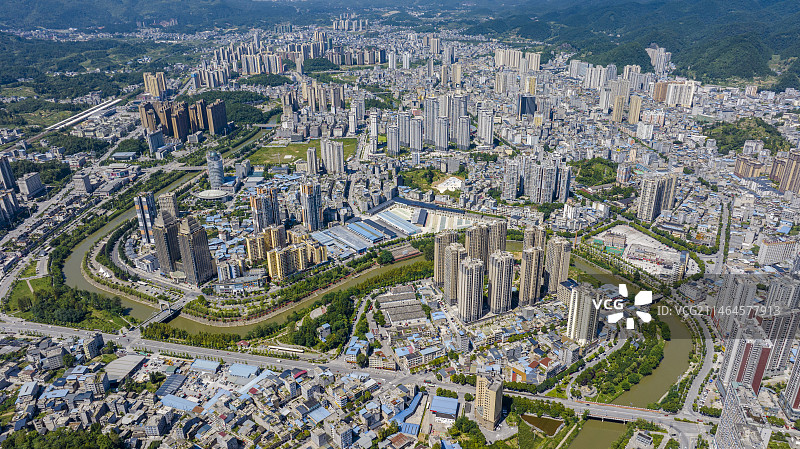山城利川城市风光中国凉都图片素材