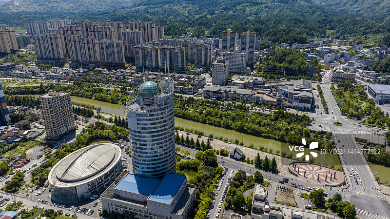 山城利川城市风光中国凉都图片素材