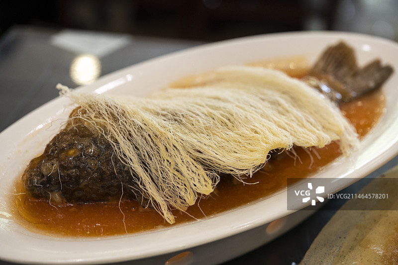 河南美食鲤鱼焙面图片素材