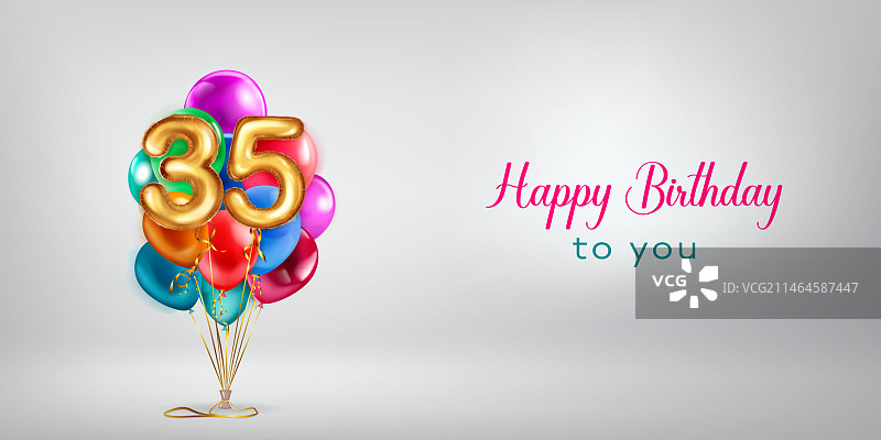 用气球庆祝生日图片素材