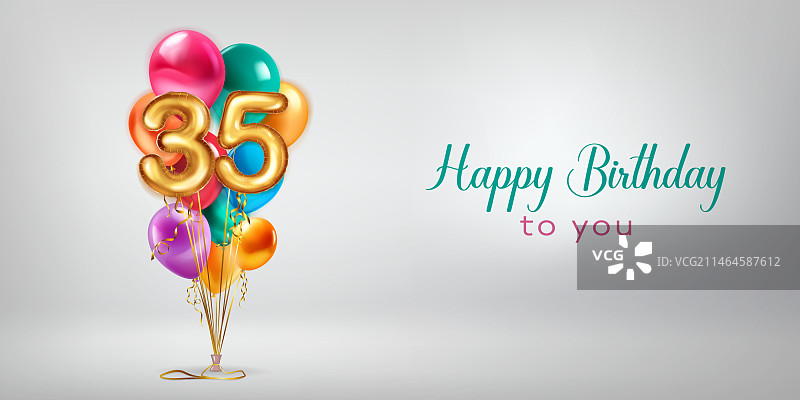 用气球庆祝生日图片素材