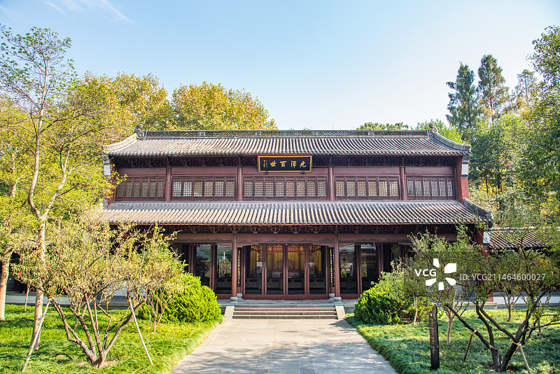 杭州 钱王祠 钱镠 庆系堂 历史文化旅游景点 人文古迹 传统中式建筑图片素材