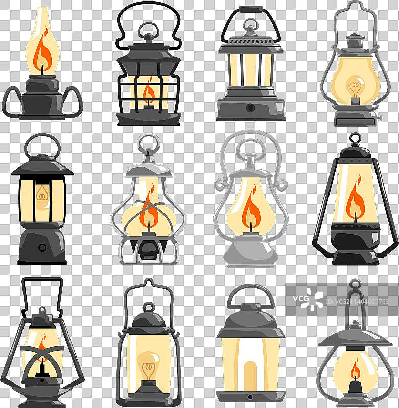复古煤油灯笼合集图片素材