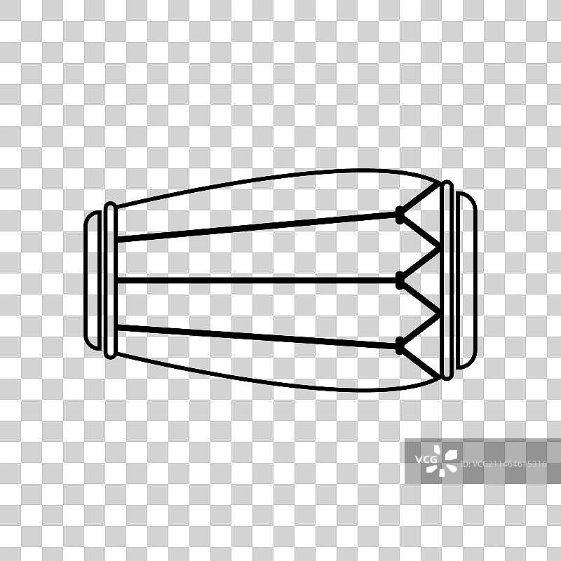 肯当鼓图标：印度尼西亚传统乐器图片素材