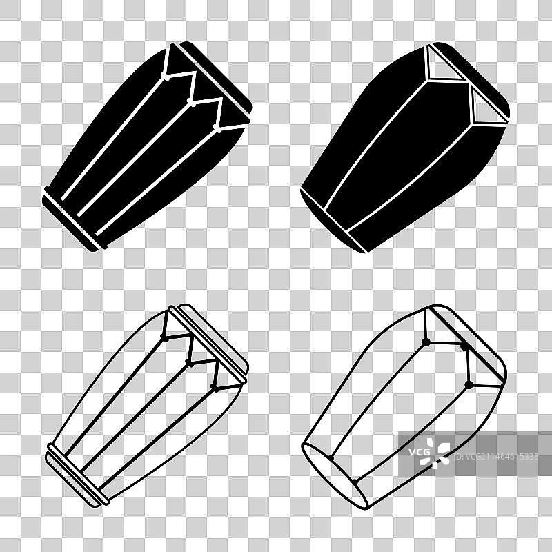 肯当鼓图标：印度尼西亚传统乐器图片素材