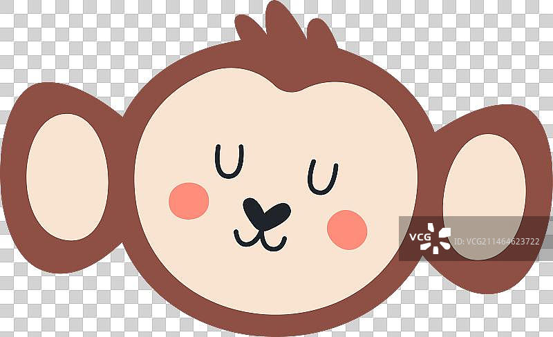 猴头睡觉图片素材