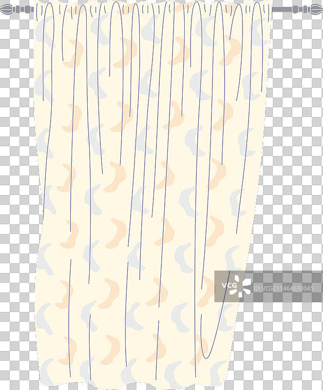 简约印花窗帘图片素材