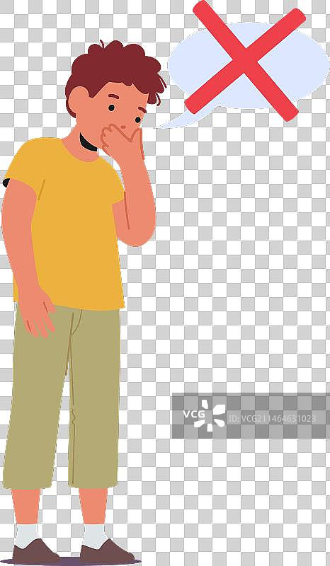 有语言障碍的孤独症男孩图片素材