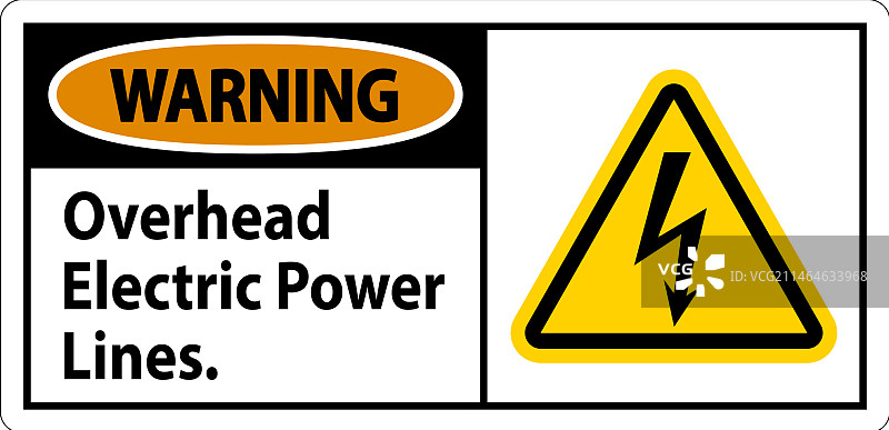 高压电线警示牌图片素材